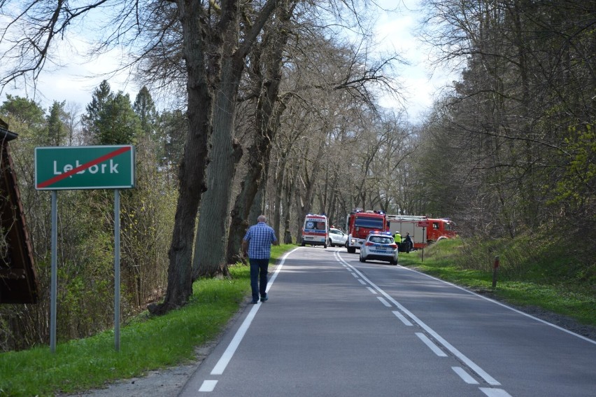 Lębork. Czołowe zderzenie w Drętowie. Wszyscy uczestnicy wypadku w szpitalu.