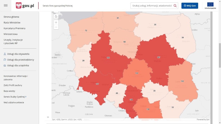 W całym kraju potwierdzono 1 516 nowych przypadków...