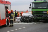 Śmiertelny wypadek w Kościelnej Wsi na drodze krajowej nr 12 [FOTO]