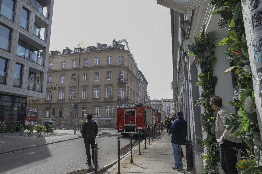 Pożar kamienicy przy ul. Rajskiej