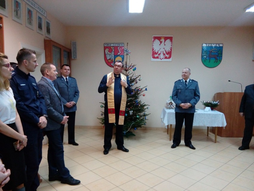 Spotkanie wigilijne w Komendzie Powiatowej Policji w Złotowie