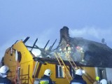Pożar budynku mieszkalnego w miejscowości Łąkie