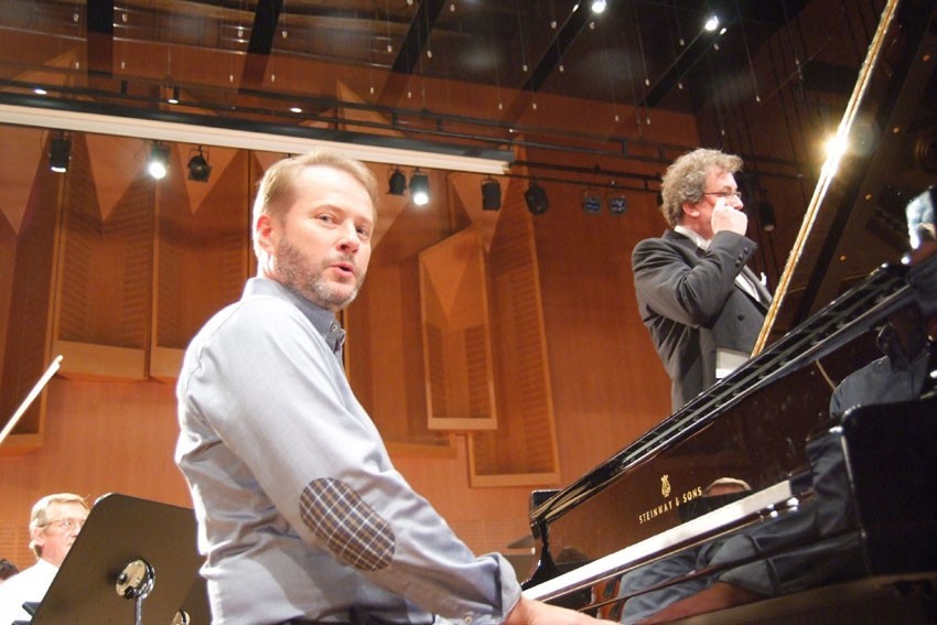 Trzaskalski kręcił w Filharmonii Łódzkiej