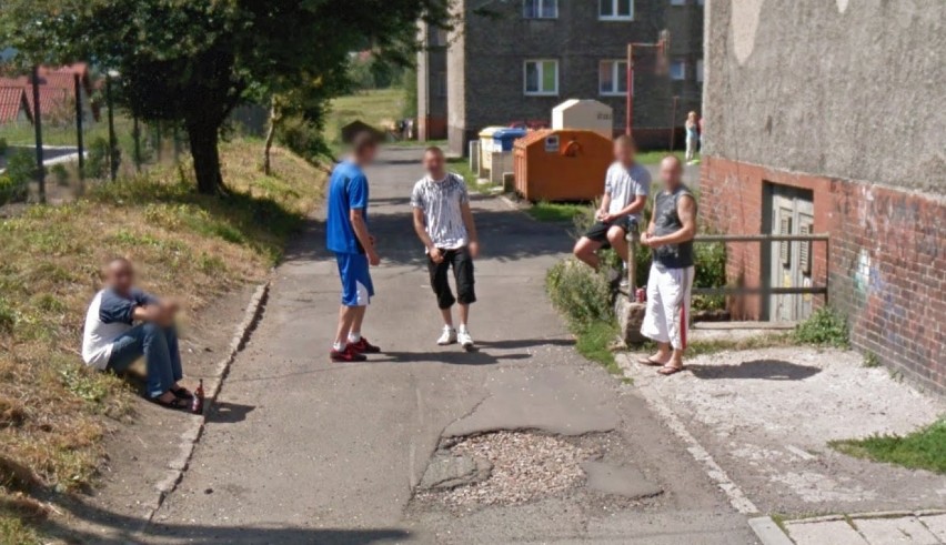 Mieszkańcy Boguszowa uchwyceni przez kamery Google Street...