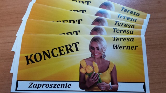 Na Czytelników czeka jeszcze jedno podwójne zaproszenie na koncert Teresy Werner