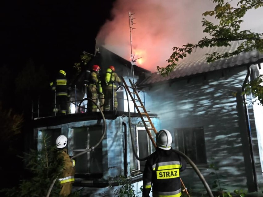 Tragiczny pożar w Czapielskim Młynie (2.10.2022). Nie żyje 83-letnia kobieta
