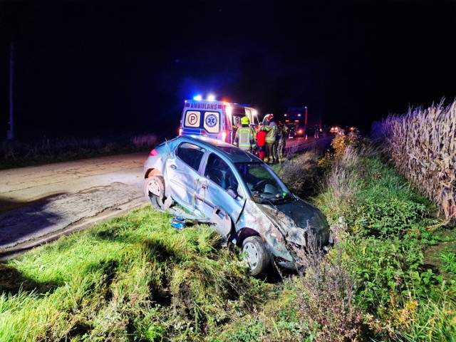 Do wypadku doszło wczoraj (25.10) na trasie między Korfantowem a Włostową.