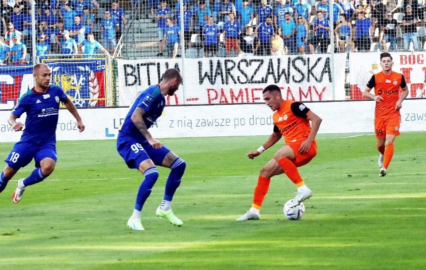 Piłkarze Miedzi Legnica zremisowali z drużyną Zagłębia Lubin, zobaczcie zdjęcia