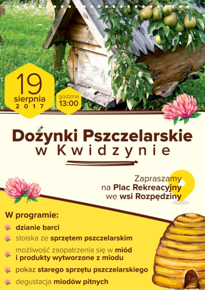 Rozpędziny: Zapraszamy na I Powiatowe Dożynki Pszczelarskie 