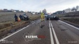 Wypadek w Chełmie w pow. olkuskim. Cztery osoby ranne, wylądował śmigłowiec LPR