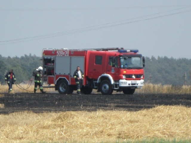 Kochanowice: Pożar zboża