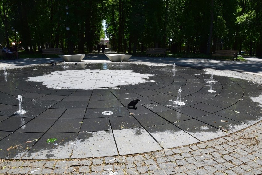 Działają fontanny w Parku Miejskim - Parku Saskim