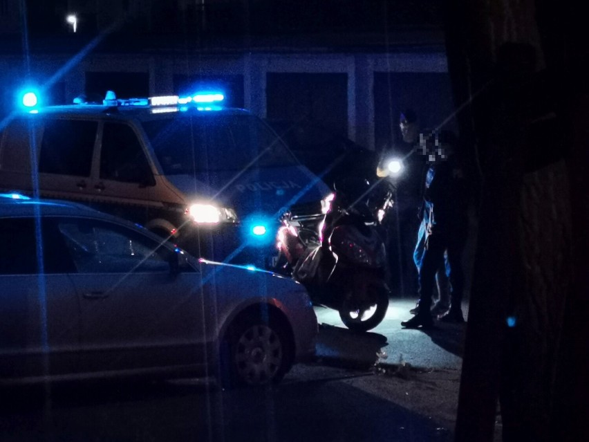 Kierowca skutera zatrzymany na ulicy Kolskiej we Włocławku