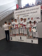 Uczniowie obornickiej trójki wrócili z medalami z zawodów karate w Mosinie