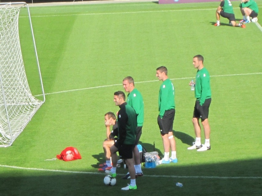Gdynia: Trening Irlandczyków po meczu z Hiszpanią. Trapattoni na konferencji chwali kibiców