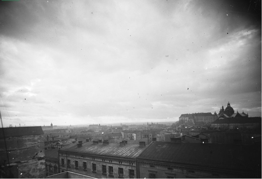 Panorama miasta z Pałacu Prasy - 1937 rok