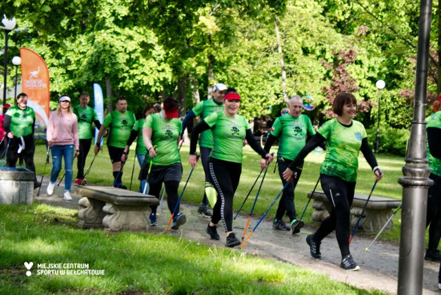 Warsztaty nordic walking w Bełchatowie, 22.05.2021