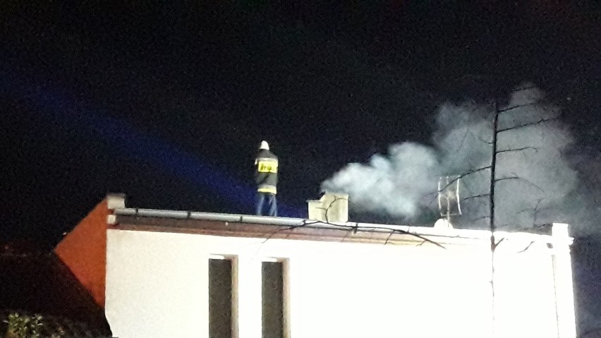 Pożar przewodu kominowego przy ul. Parkowej w Złotowie 