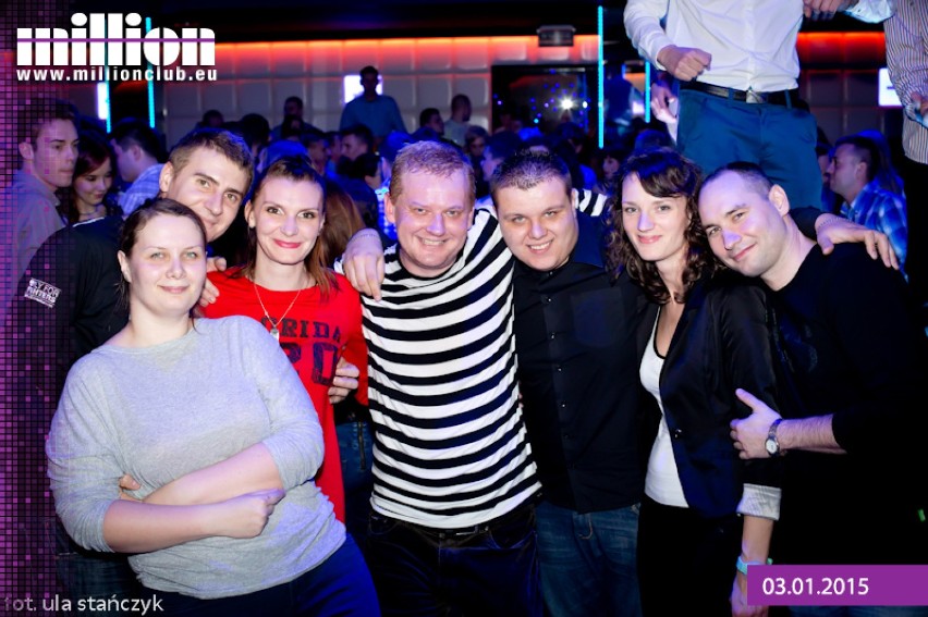 Impreza w klubie Million we Włocławku. 3 stycznia 2015