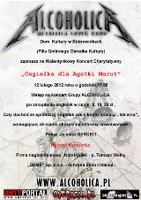 Bobrowniki: Koncert Charytatywny &quot;Cegiełka dla Agatki Marut&quot;. Zagra Alcoholica