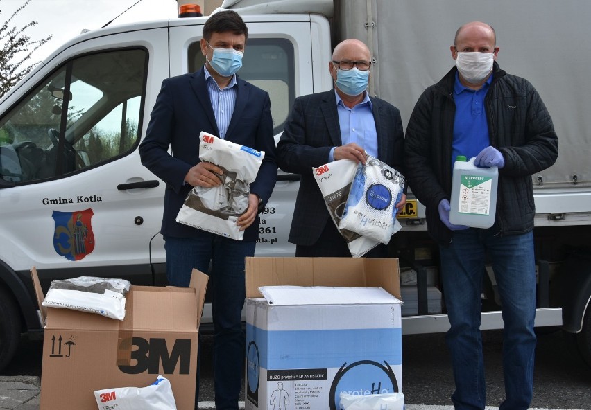 Głogów: Maski, płyny i kombinezony dla szpitala. Przekazały je gminy Kotla i Żukowice 
