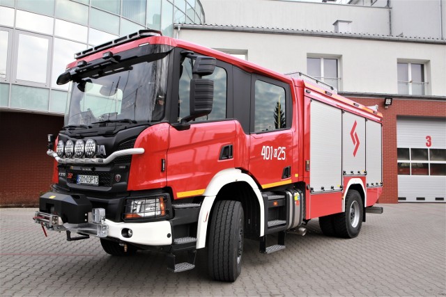 Nowy wóz bojowy dla bocheńskich strażaków to GCBA 5/35 SCANIA P370, jego zakup kosztował blisko 1,1 mln zł