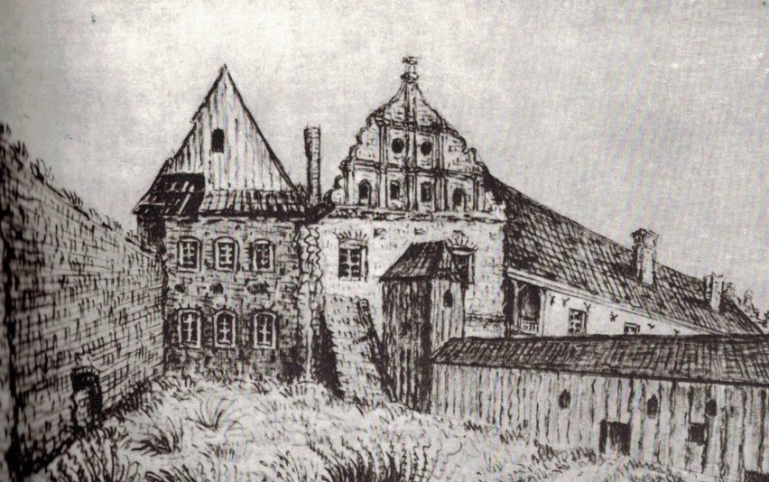 Północno-wschodnia część Klasztoru Klarysek 1868 r.