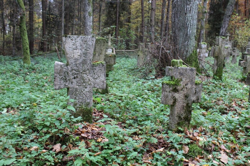 Zabytkowy cmentarz w Starym Bruśnie