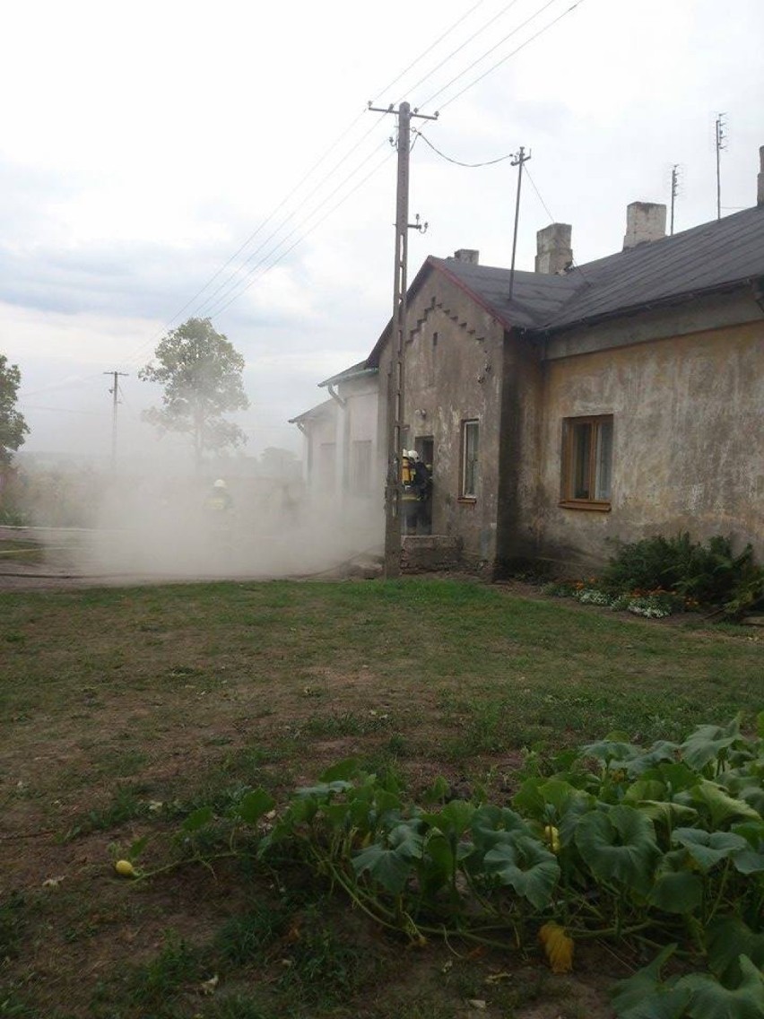 Pożar mieszkania w miejscowości Wola Adamowa w gminie Chodecz