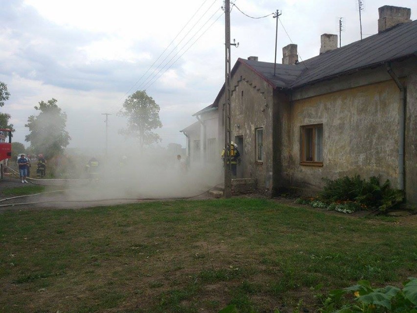 Pożar mieszkania w miejscowości Wola Adamowa w gminie Chodecz