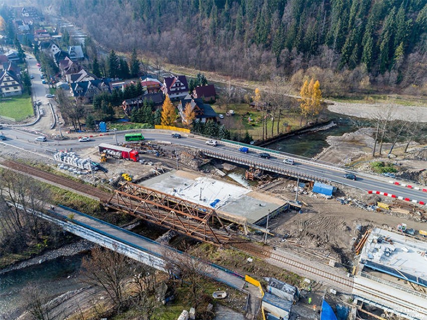 Budowa Węzła tatrzańskiego w Poroninie. Tworzą się tu korki