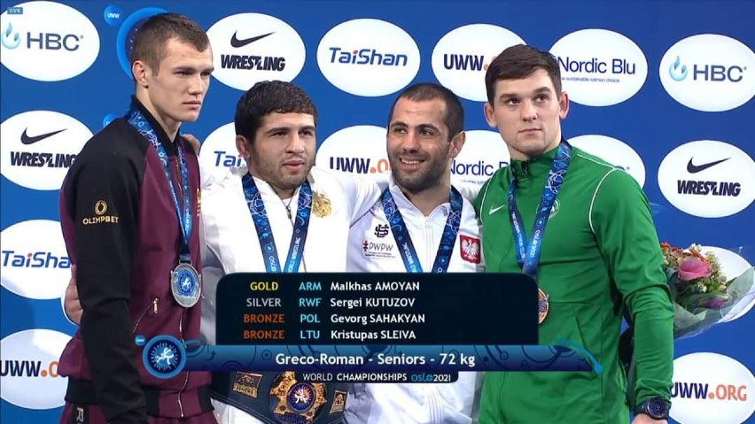 Kartuzy. Gevorg Sahakyan z brązowym medalem Mistrzostw Świata w Zapasach w Oslo!