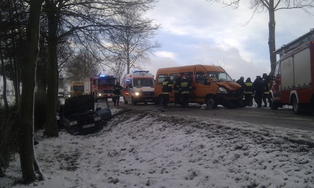 Wypadek autobusu szkolnego