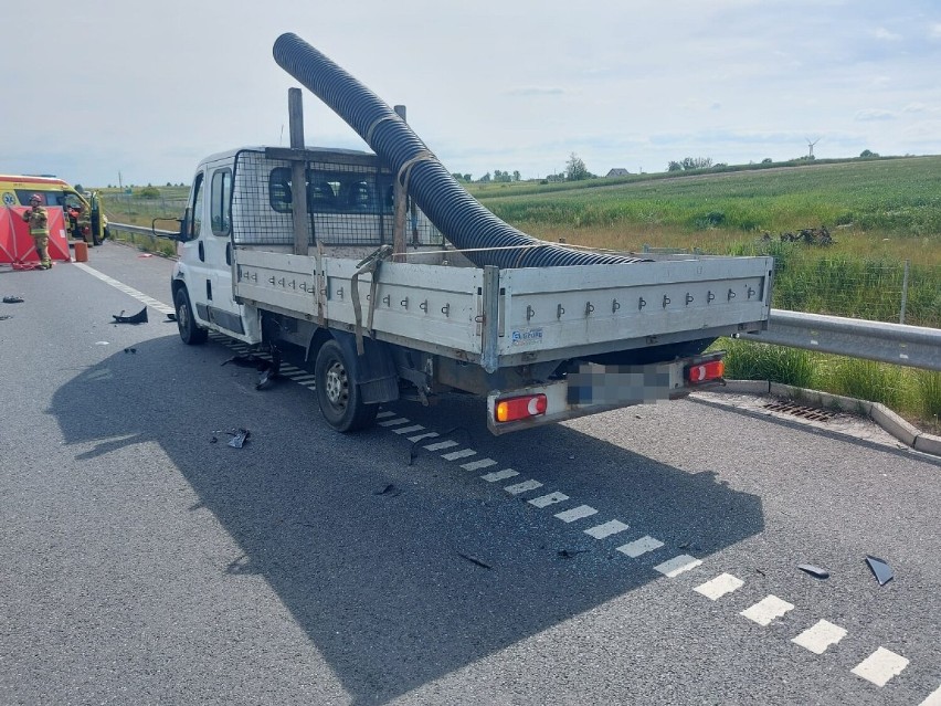 Wypadek na trasie S5 pomiędzy węzłami Bożejewice a Żnin...