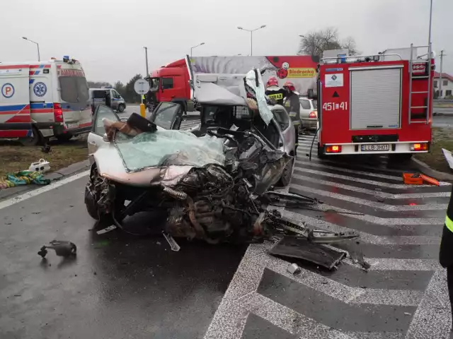 Na obwodnicy Lubartowa zderzyły się trzy samochody