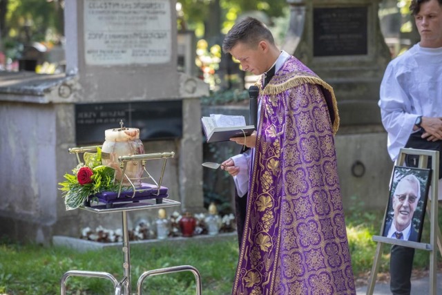 12.08.2022, Kraków, cmentarz Rakowicki: pogrzeb Tadeusza Kotlarczyka

 