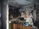 PILNE: Żory 9.11.2012 r.: Pożar w mieszkaniu na dziesiątym piętrze na osiedlu Powstańców Śląskich