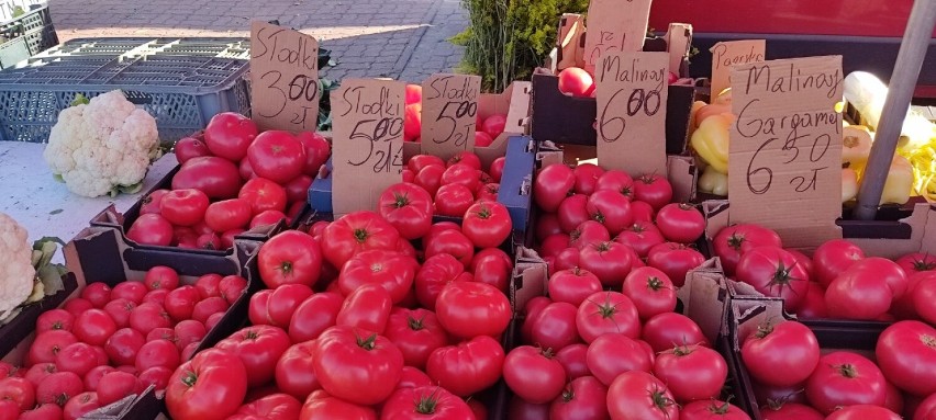 Wtorek na targowisku miejskim w Tomaszowie. Ceny warzyw, owoców ZDJĘCIA