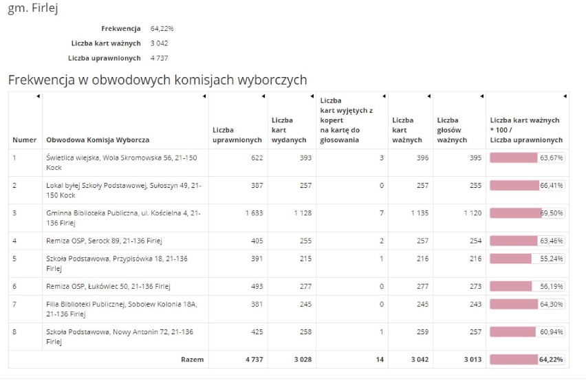 Wybory 2020! Znamy wyniki frekwencji z powiatu lubartowskiego