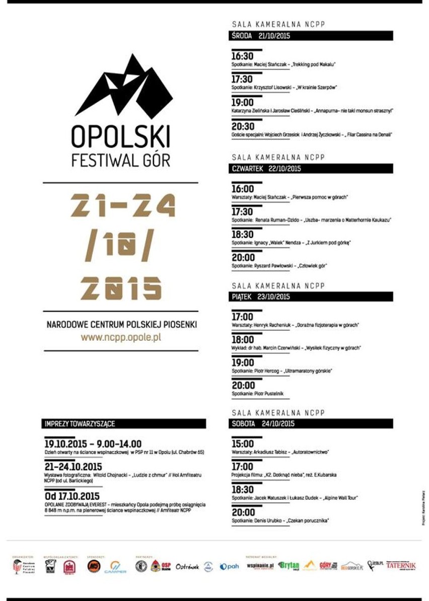 Przed nami Opolski Festiwal Gór [program] 
