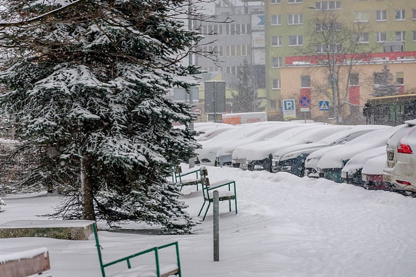 Wałbrzych: Zima nie odpuszcza. Mróz i opady śniegu w Wałbrzychu obfite będą także w poniedziałek(ZDJĘCIA)
