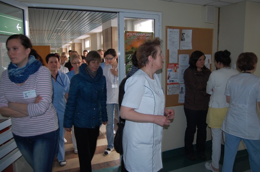 Szpital Specjalistyczny w Kościerzynie. Spotkanie związków zawodowych z pracownikami