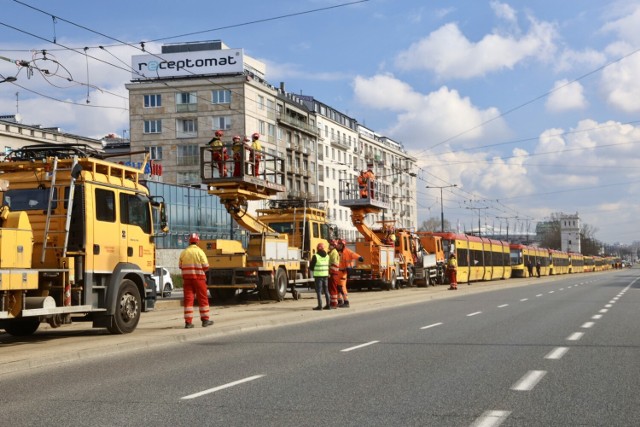 Awaria tramwajów w Warszawie