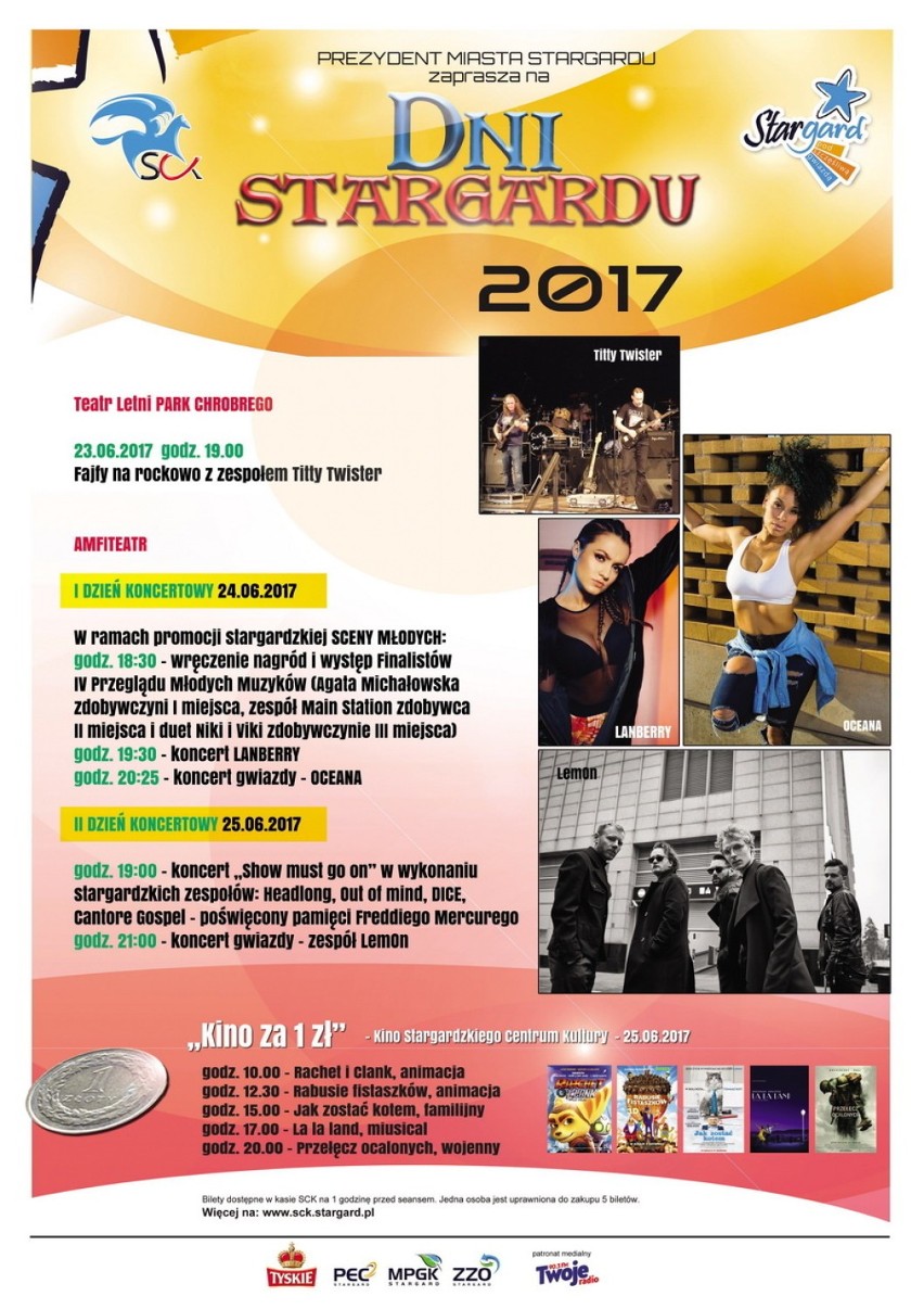 Dni Stargardu 2017. Koncerty, Festyn Historyczny i dużo więcej! Zobacz program