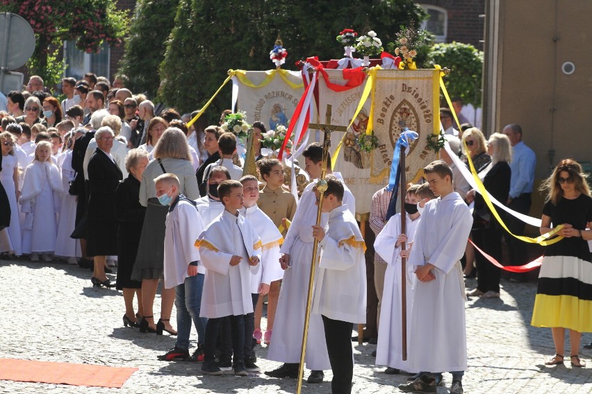 Procesja Bożego Ciała w parafii pw. Najświętszej Maryi Panny w Wolsztynie