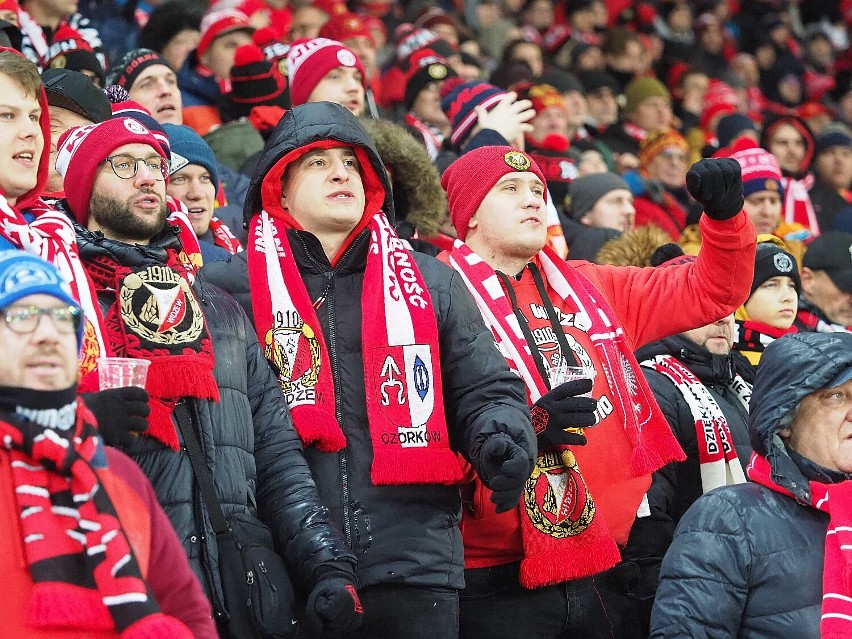 Widzew Jagiellonia  Białystok KIBICE. Zdjęcia kibiców Widzewa z  meczu