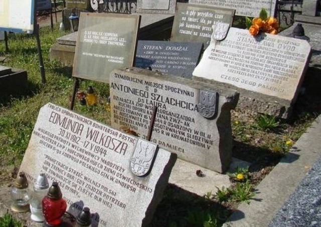 Kwatera symbolicznych grobów oświęcimian
poległych w czasie II wojny światowej