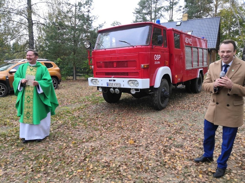 Druhowie z OSP w Zelwie otrzymali pierwszy samochód gaśniczy [Zdjęcia]