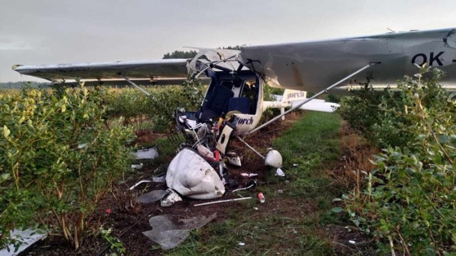 Pilot zmarł na miesjcu.