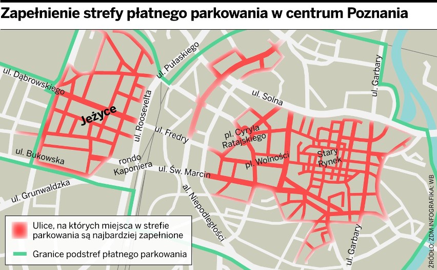 Poznań: Strefa parkowania będzie większa [MAPKI]